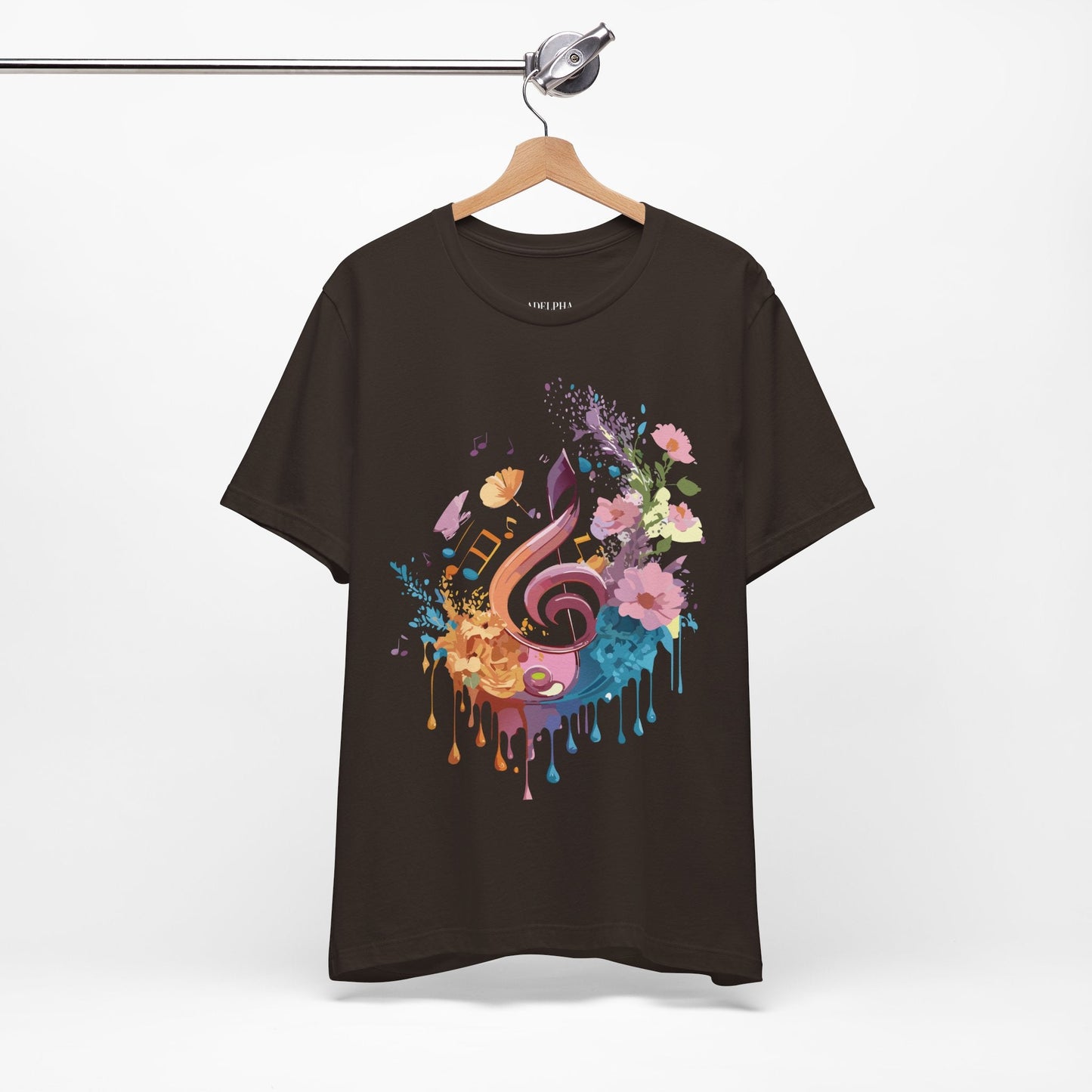 Unisex Graphic T Shirt From Adelpha With Vintage Music Inspired Artwork Short Sleeve Tee