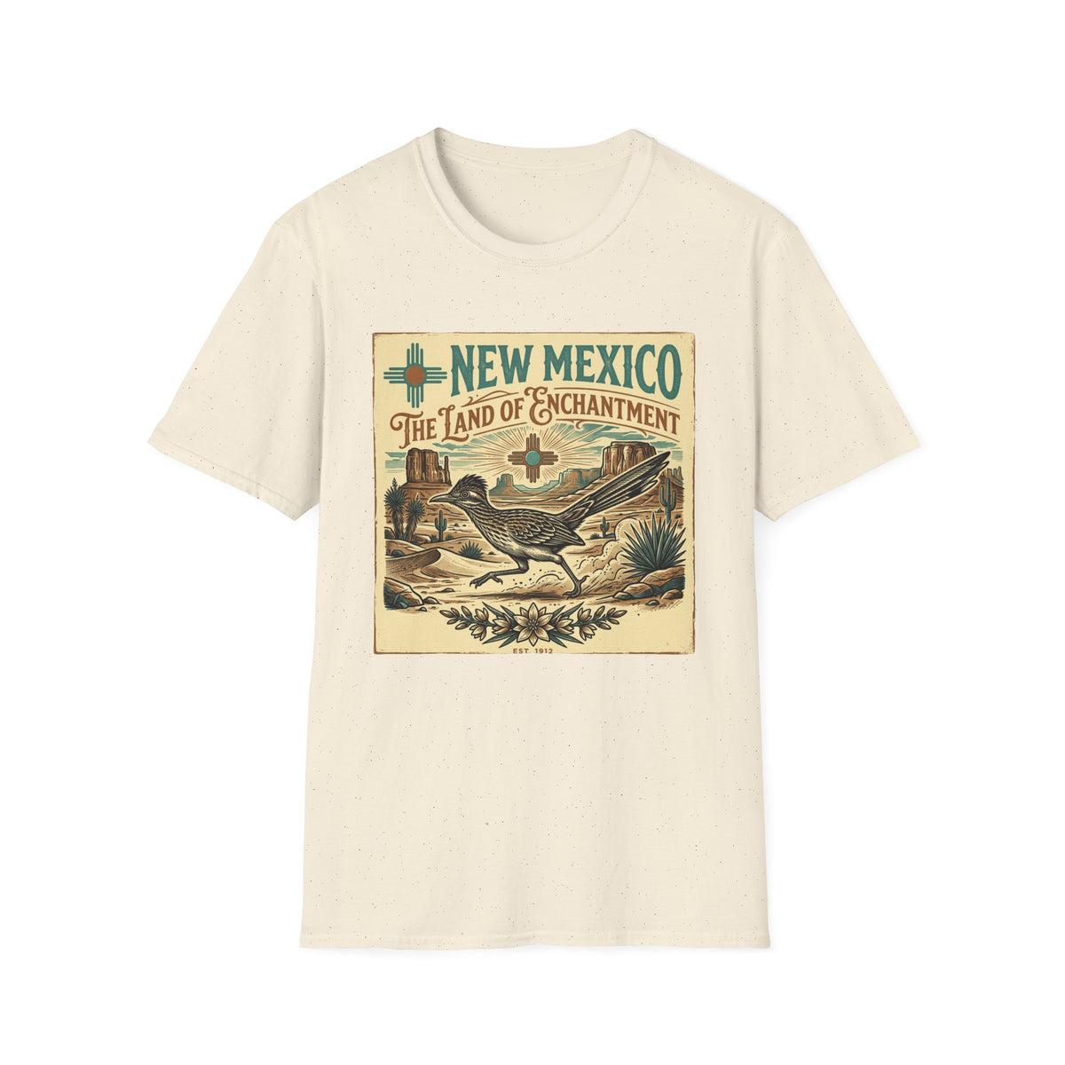 New Mexico Vintage Travel T-Shirt — New Mexico The Land of Enchantment Travel Tourist Graphic Design Unisex 100 Cotton Gildan T-Shirt