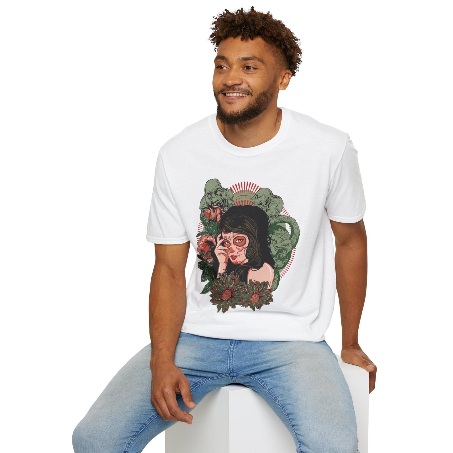 Art Design Graphic Tee Shirt Unisex Softstyle Cotton Art Shirt for Graphic Lovers