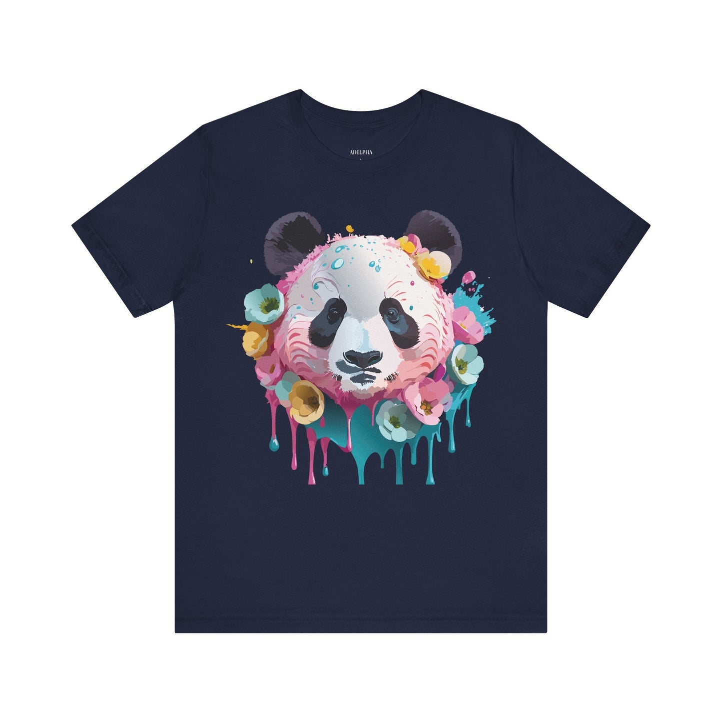 Panda Graphic Unisex 100 Cotton Vintage Art with Animal T-Shirt 5