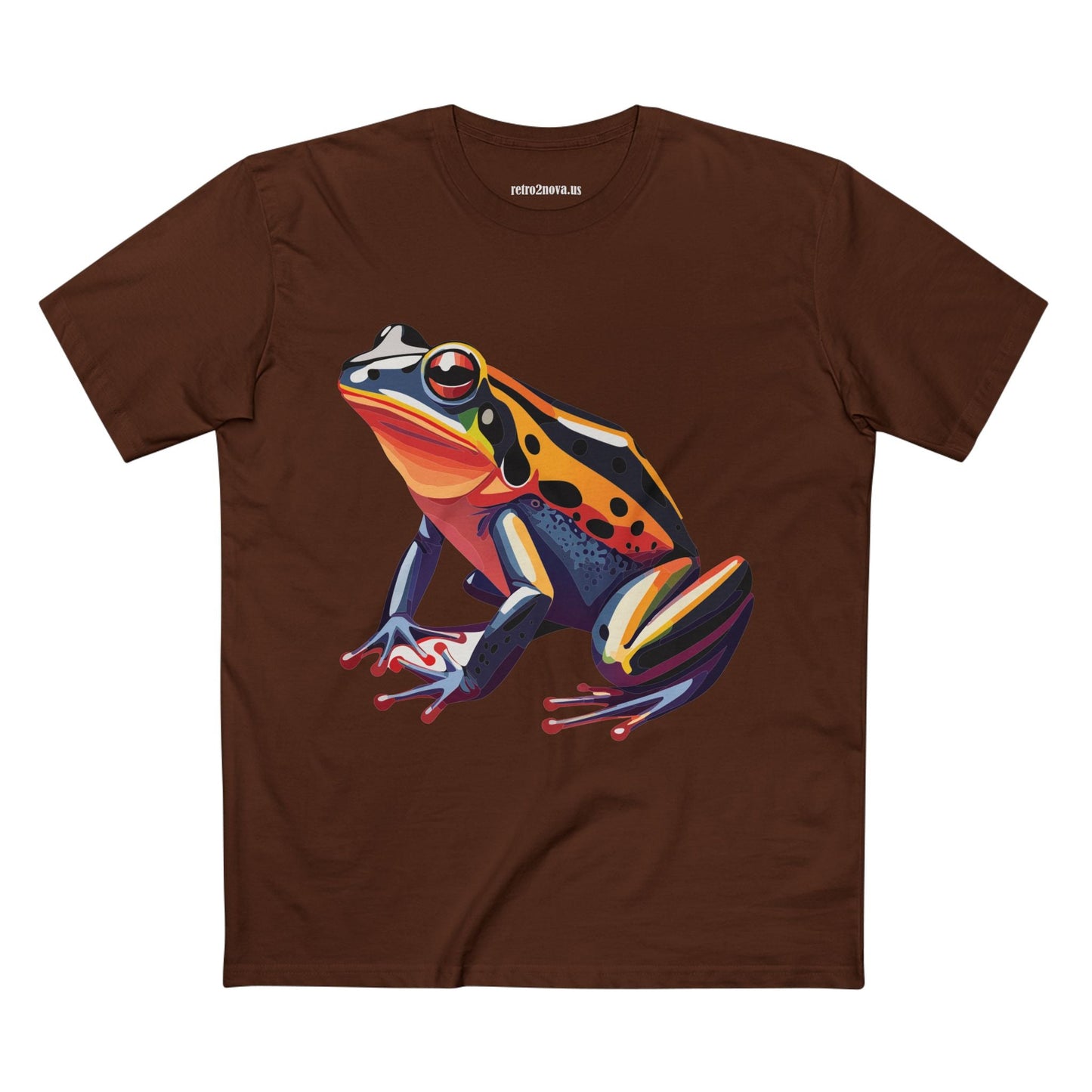 Unisex Frog Animal Shirt Premium Cotton Tee With Original Art Design Retro2Nova Exclusive Art Collection