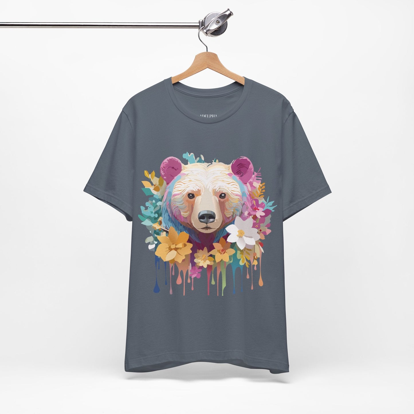 Bear Graphic Tee Unisex Vintage Inspired Artwork Adelpha Premium Collection