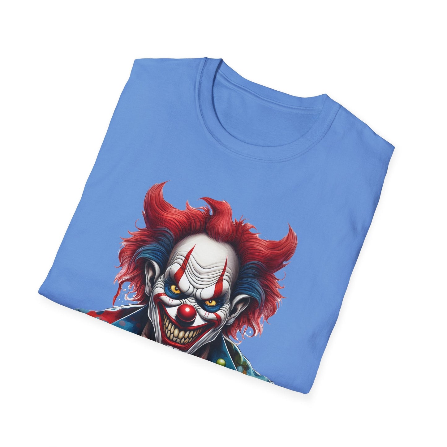 Unisex Clown Shirt With Funny Man Circus Print Tee Gildan Softstyle 64000 Classic Comfort Wear