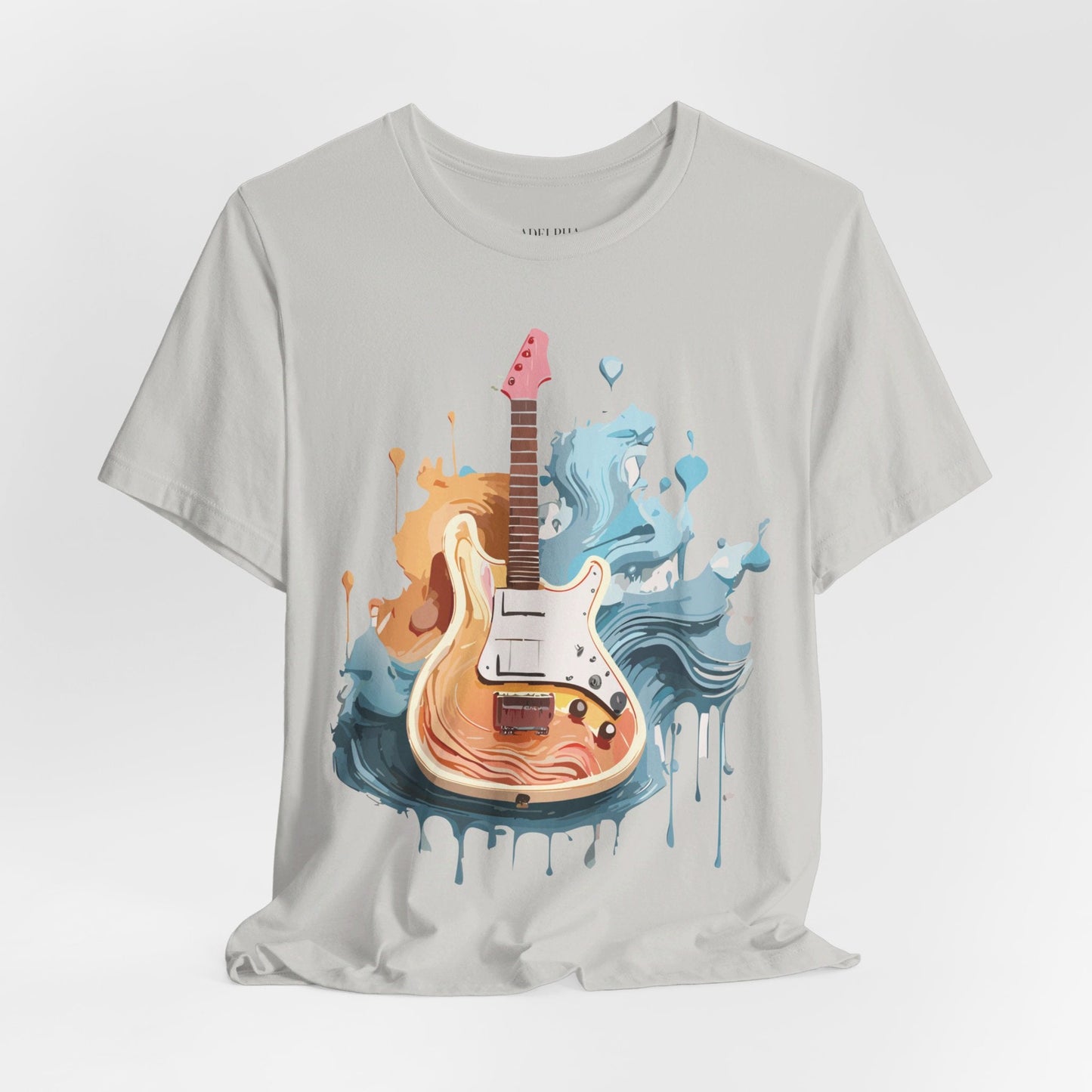 Music Graphic Unisex 100 Cotton Vintage Art with Musical Elements Tee 59