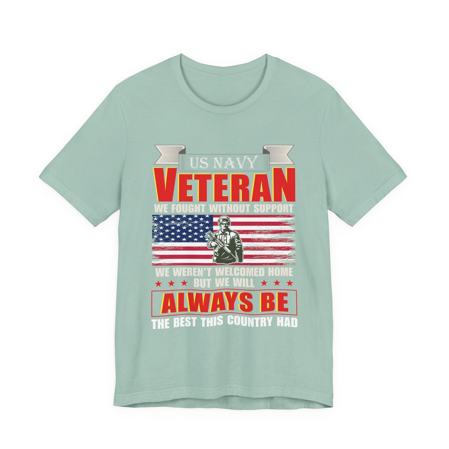 Army Veteran Patriotic Graphic Design Unisex Cotton T-Shirt v42