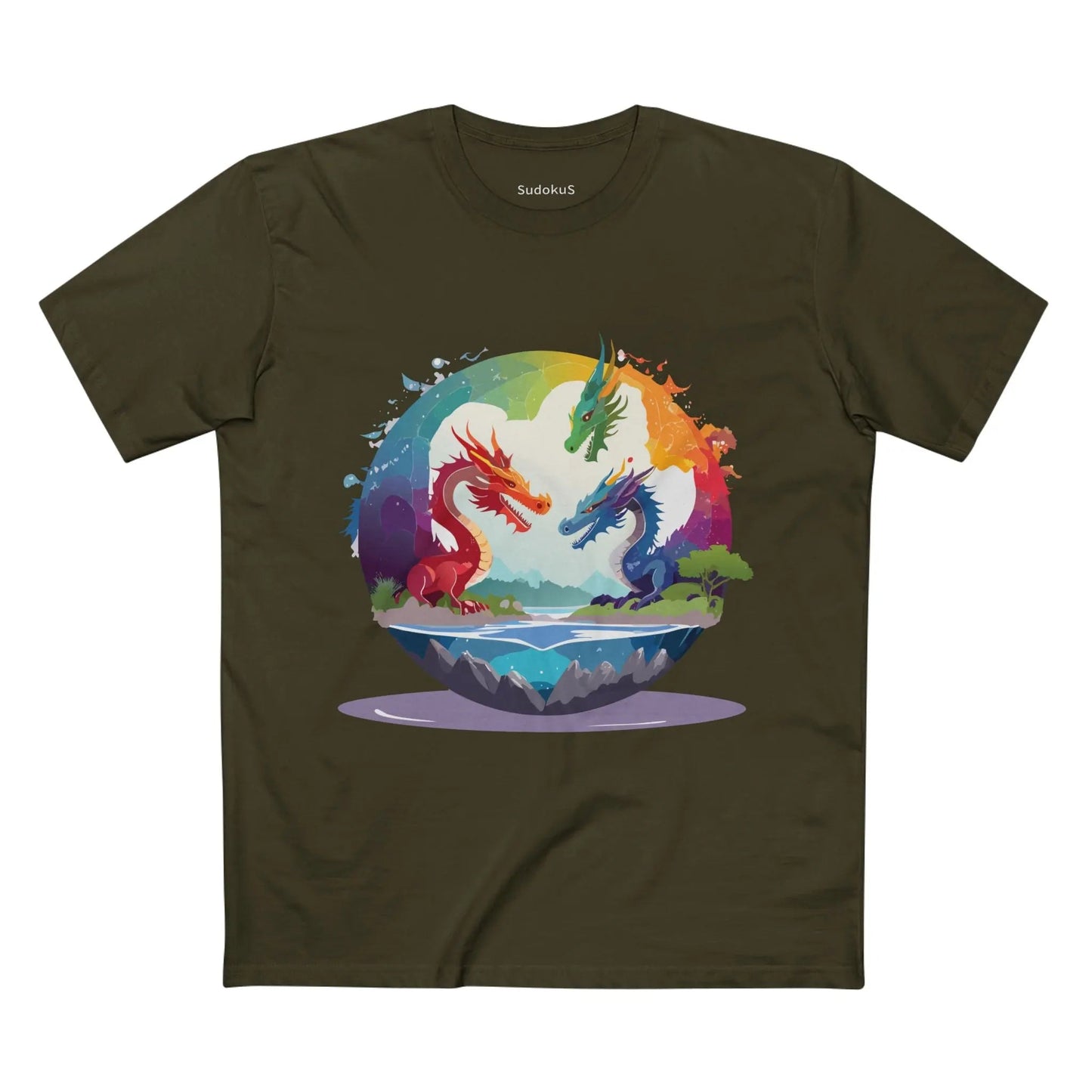 Dragon Graphic Unisex 100 Cotton Staple Tee 21