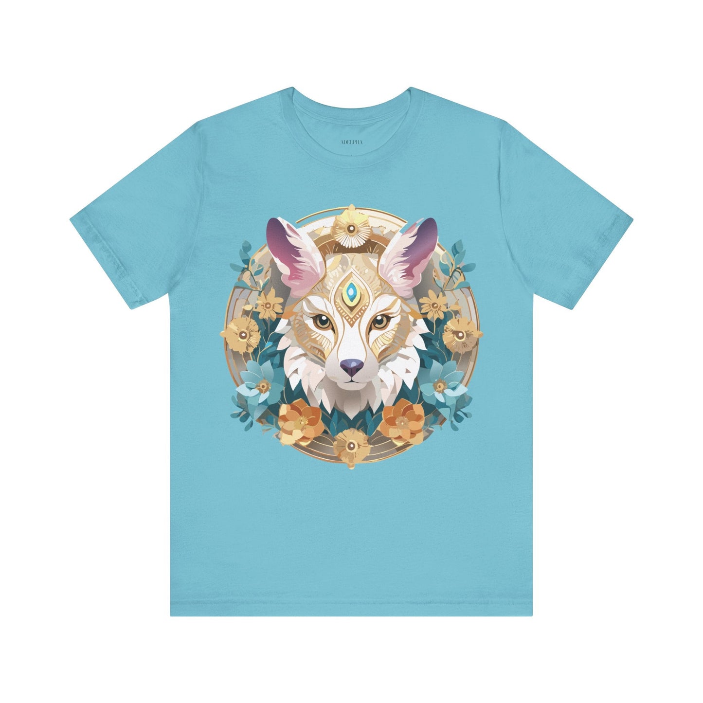 Medallion Graphic Unisex 100 Cotton Vintage Animal Medal Artwork Tee 84