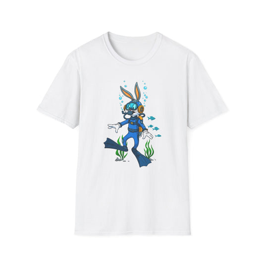 Cartoon Bunny Graphic Unisex Cotton Animal Animation Artwork Design Tee 18