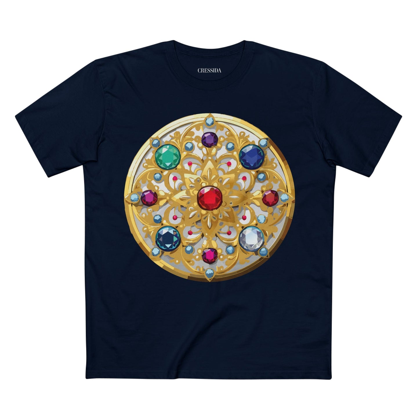 Medallion Graphic T-Shirt Unisex 100 Cotton With Gold Art Design Medal Tee 6