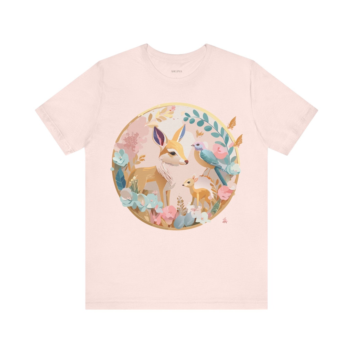 Adelpha Medallion Graphic T Shirt Unisex Short Sleeve Vintage Inspired Art Design Tee