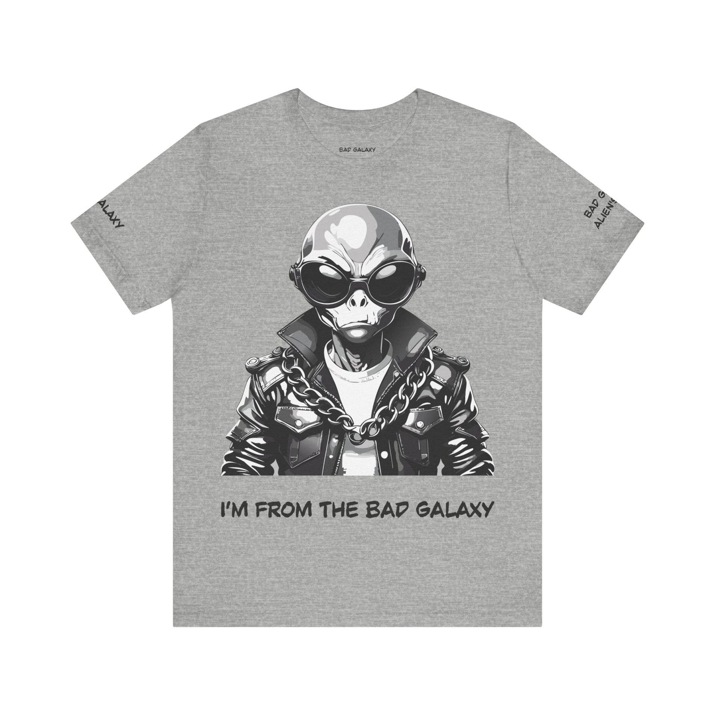 Bad Galaxy Alien Tee Shirt Made To Order 100 Percent Cotton Lightweight Eco Friendly Inks