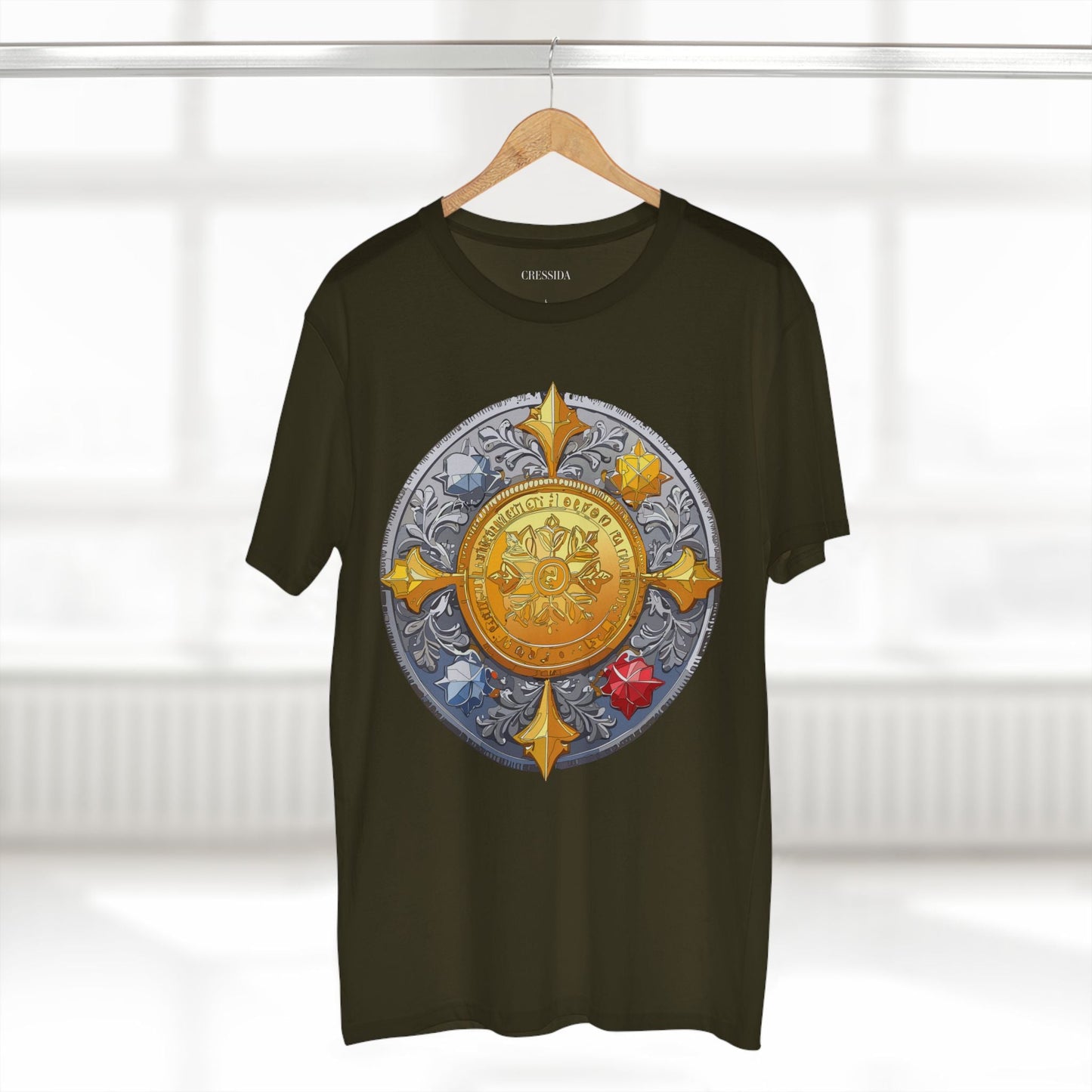Antique Gold Coin Graphic Design T-Shirt Unisex 100 Cotton With Golden Print Artwork Tee 2