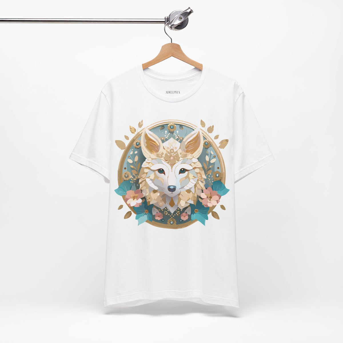 Medallion Graphic Unisex Cotton Bella+Canvas Tee with Art Design d29