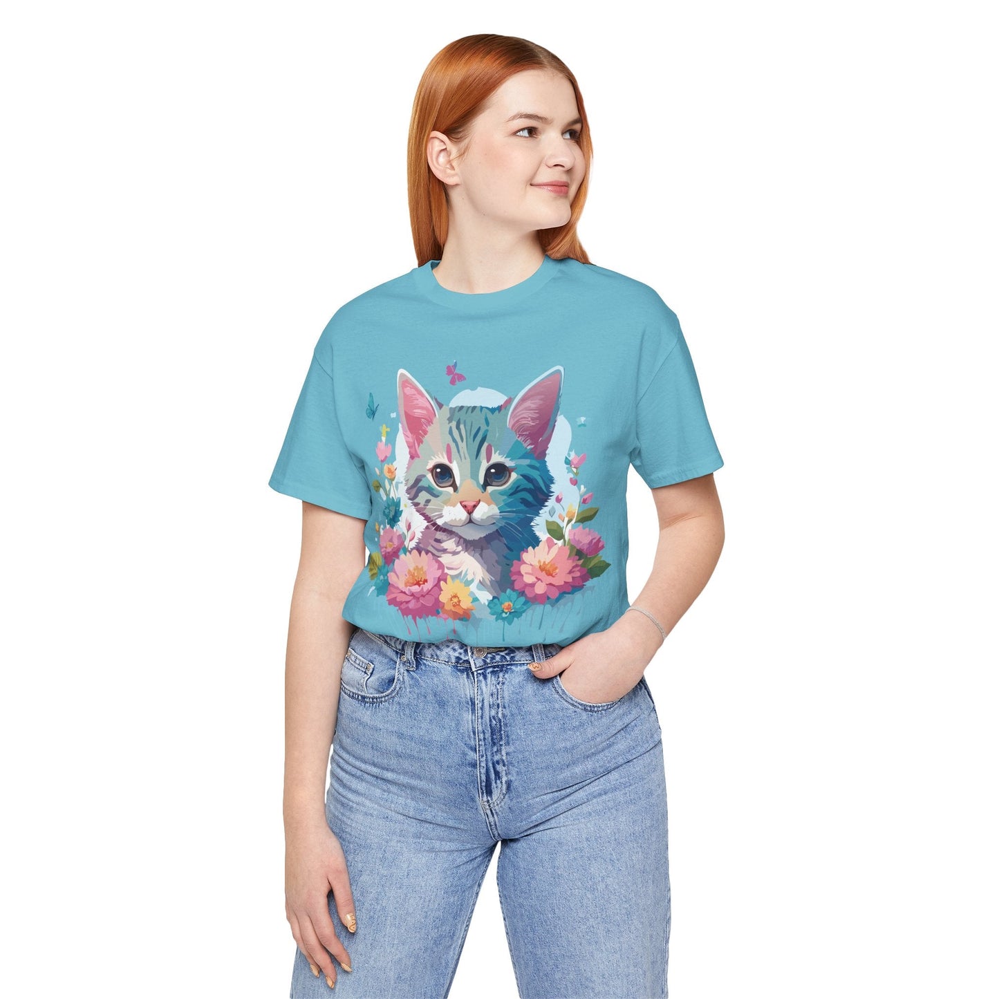 Cat Graphic Tee Unisex Jersey Short Sleeve Shirt Adelpha Art Design