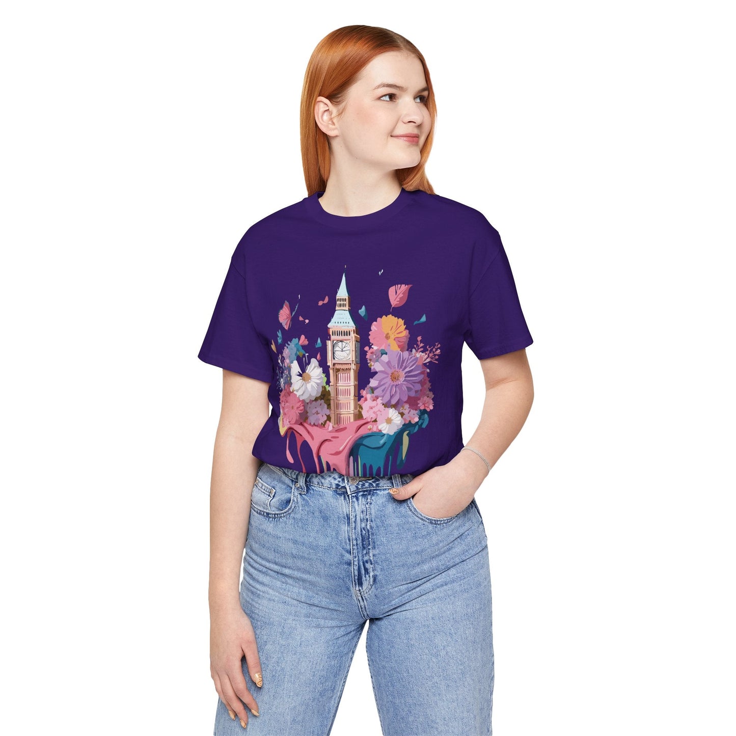 London Tourist Unisex Graphic Tee Vintage Inspired Art Jersey Short Sleeve