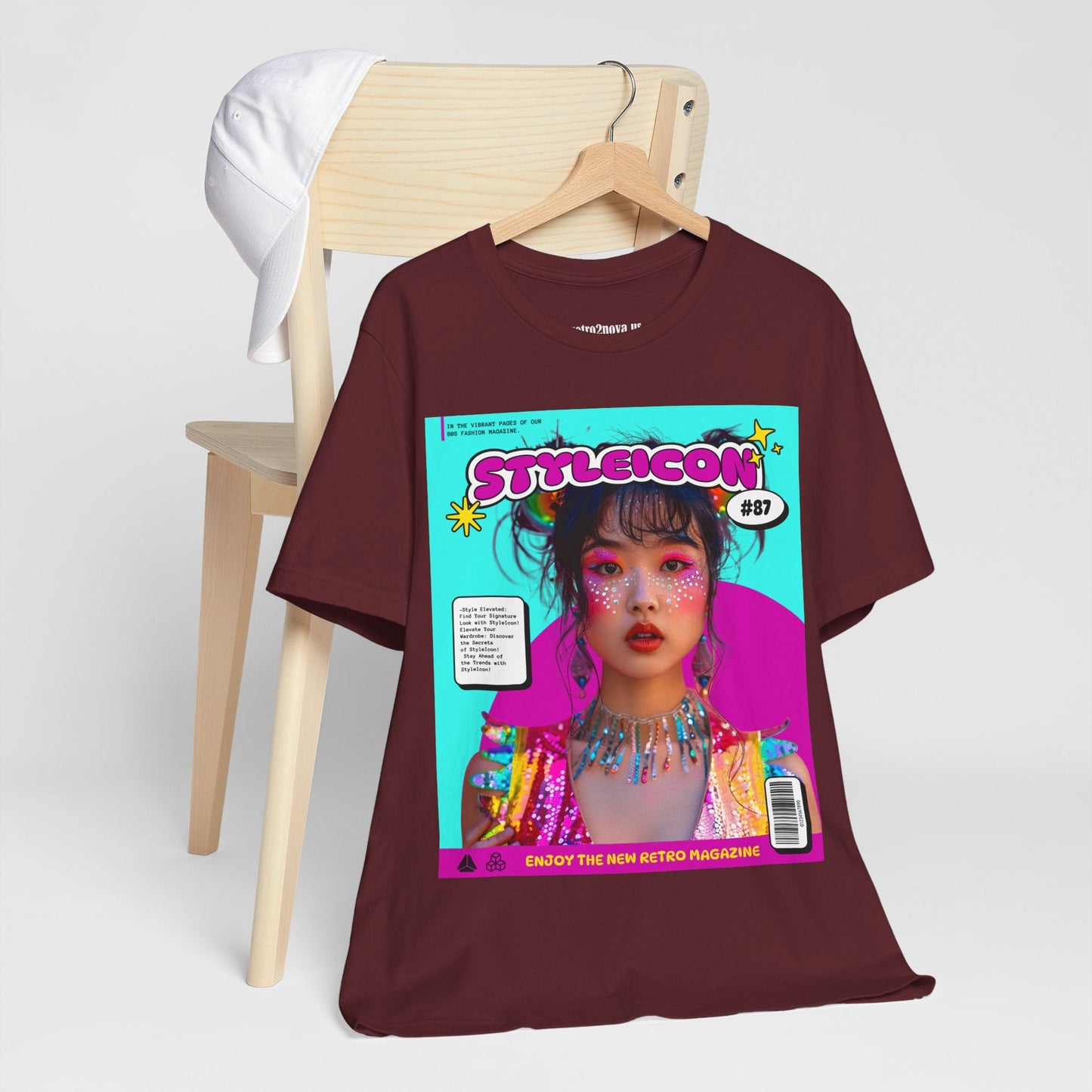 Magazine Cover Shirt Unisex Jersey Short Sleeve Tee Lightweight Breathable Fabric