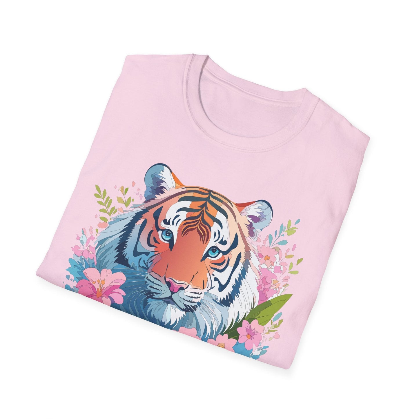 Unisex Tiger Shirt Gildan Softstyle 64000 Cotton Tee Everyday Comfort
