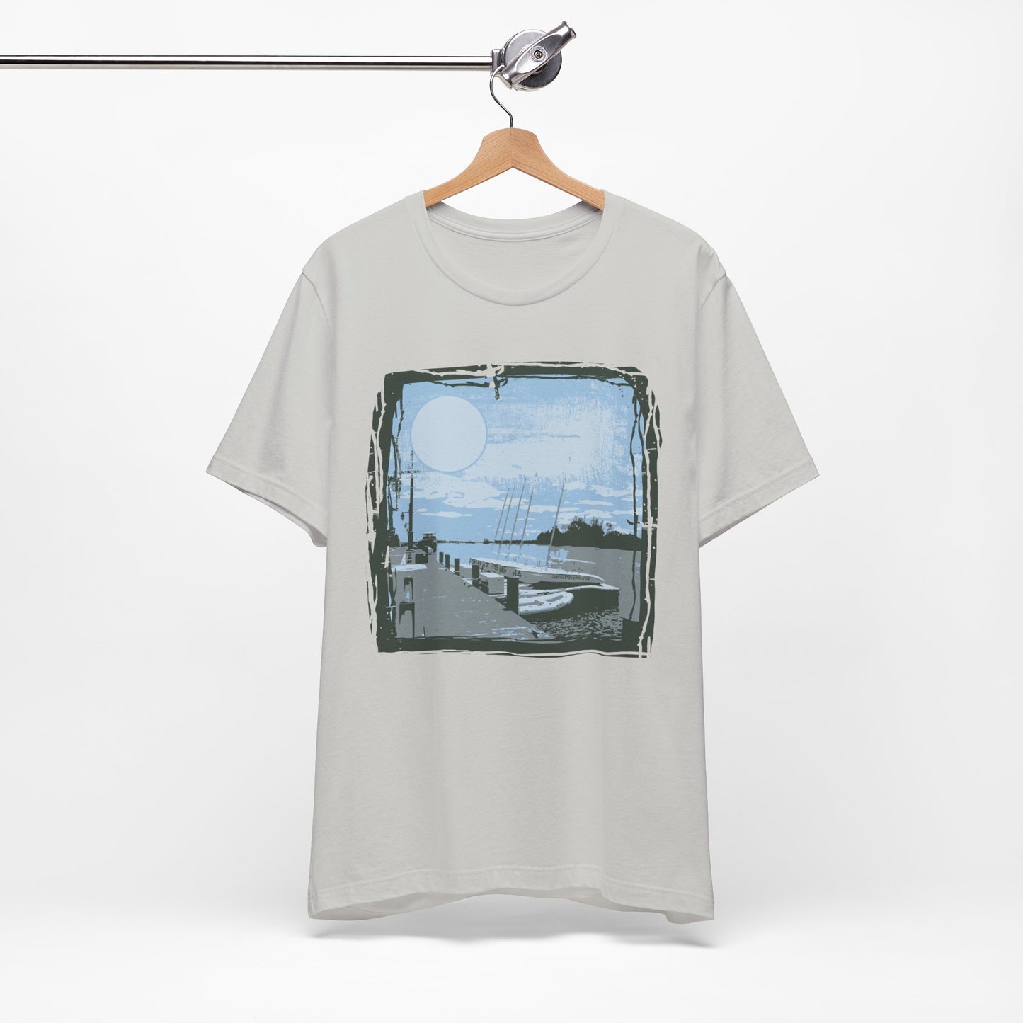 Yacht Club Retro Poster Graphic Design Tee, Yacht Club Shirt, Vintage Tees, Art Design T-Shirt, Graphic Tee, Retro Art Shirts