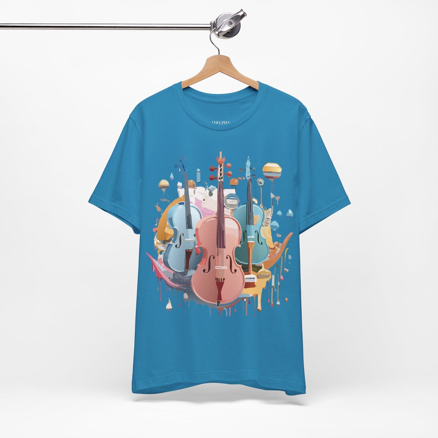Music Graphic Tee Unisex Jersey Short Sleeve With Vintage Inspired Artwork By Adelpha