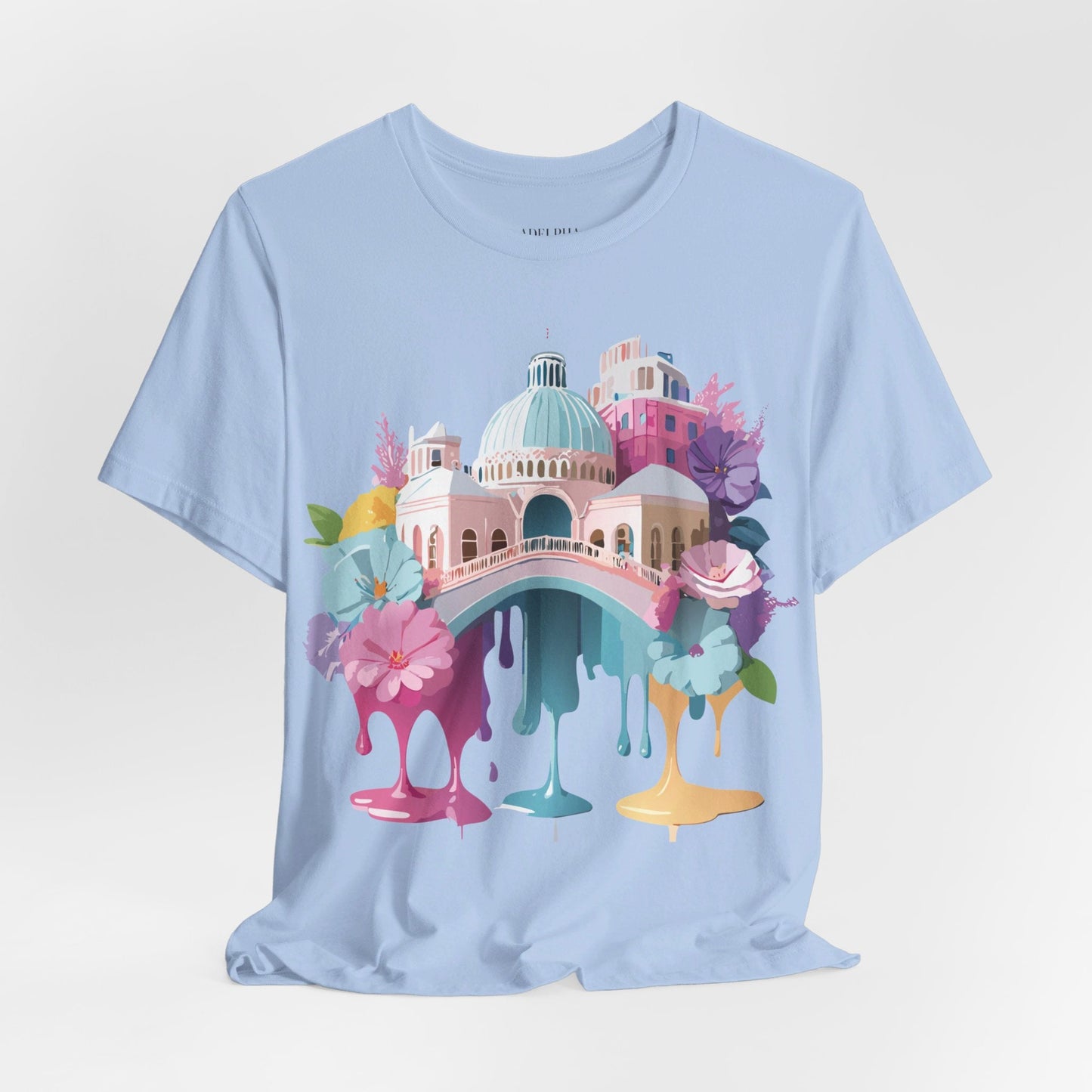 Venice Inspired Tourist Shirt Unisex Graphic Tee Adelpha Vintage Artwork Design Art