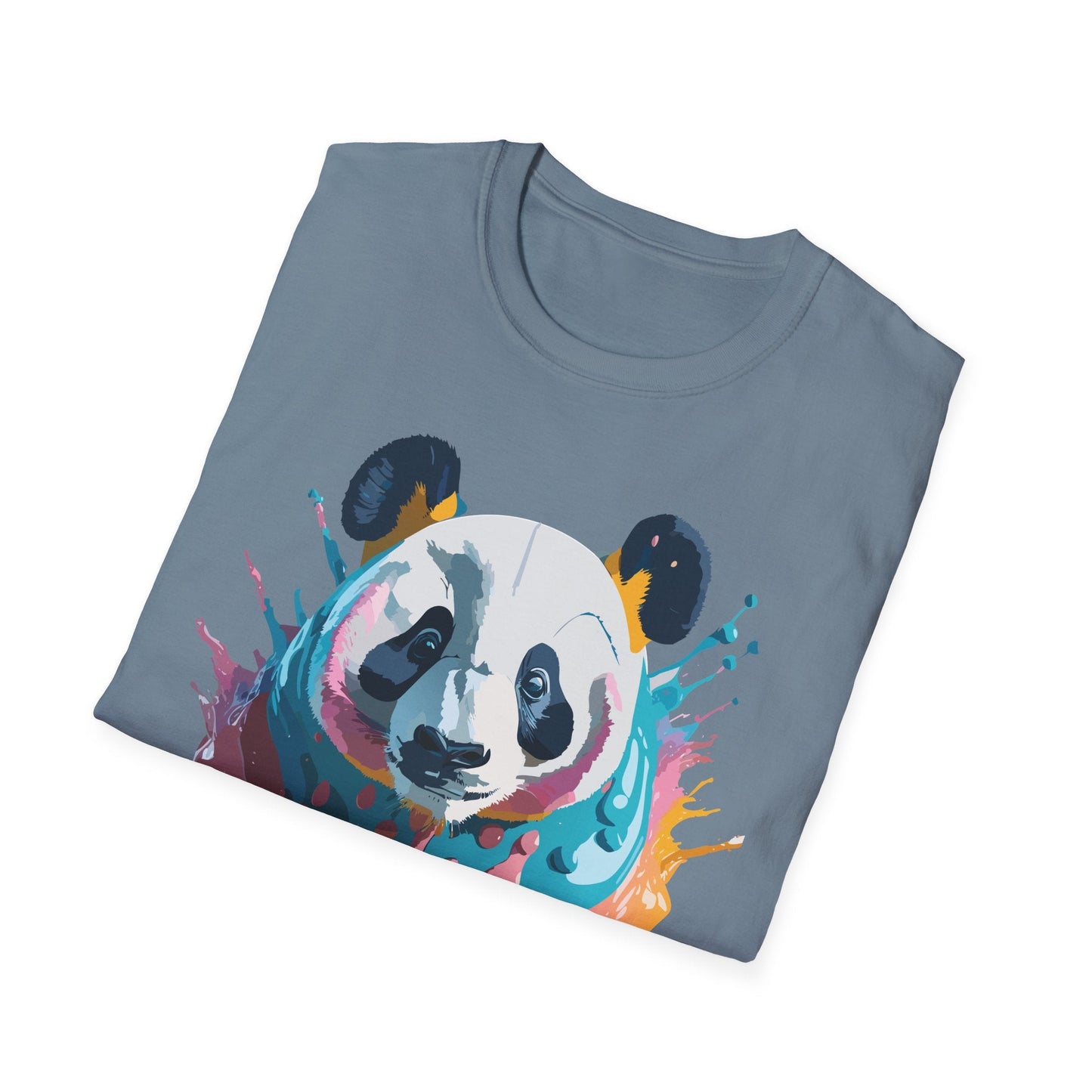 Panda Shirt Unisex T Shirt Gildan Softstyle 64000 Panda Graphic Animal Tee 100 Percent Cotton