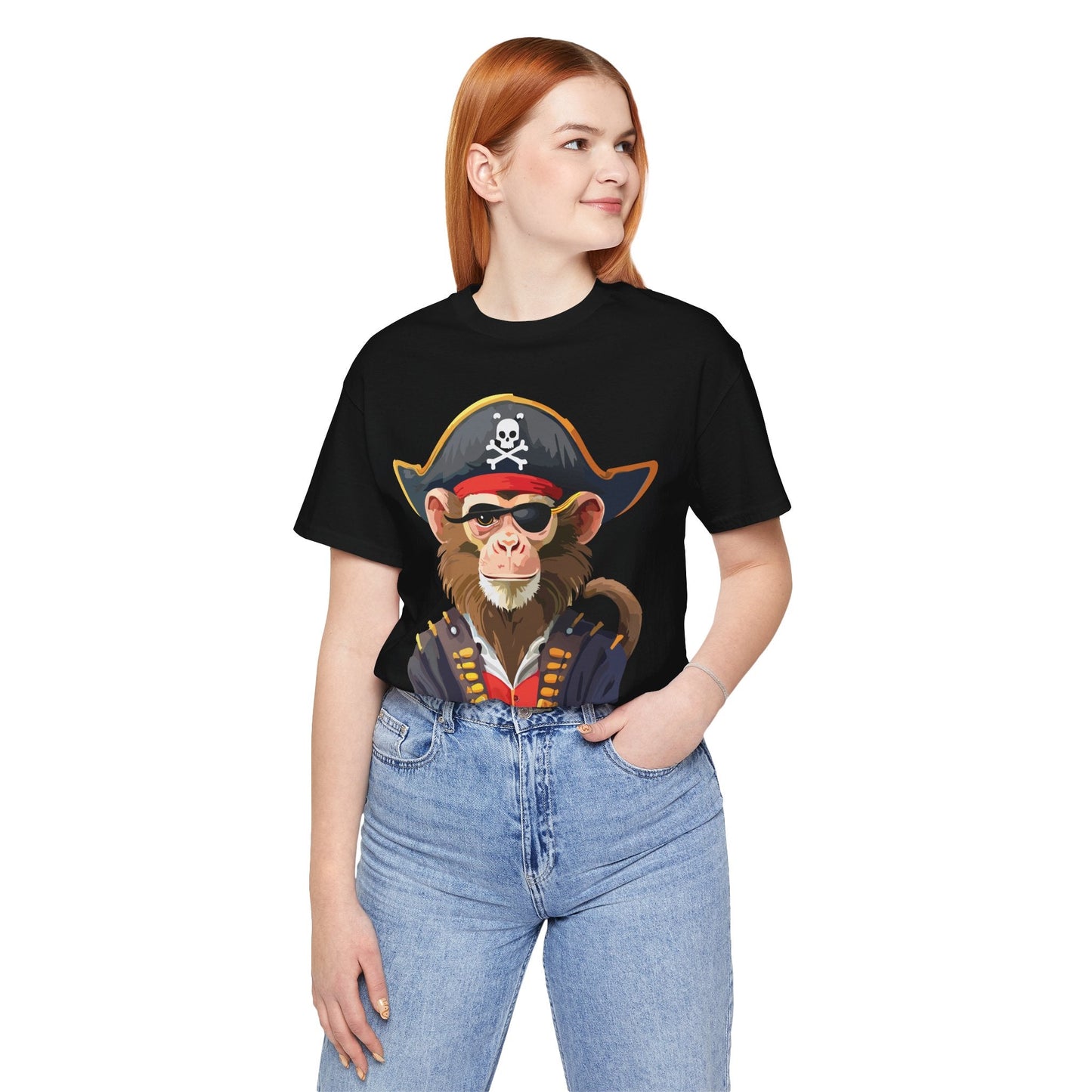 Unisex Animal Design Tee Shirt With Wild Animals Art Print Gildan Softstyle 64000