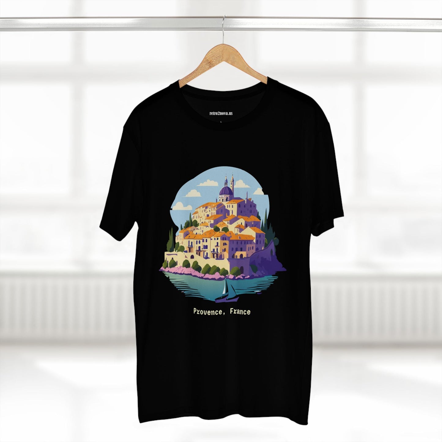 Travel Shirt Provence Tourist Unisex Premium Cotton Tee With Original Art Design Retro2Nova