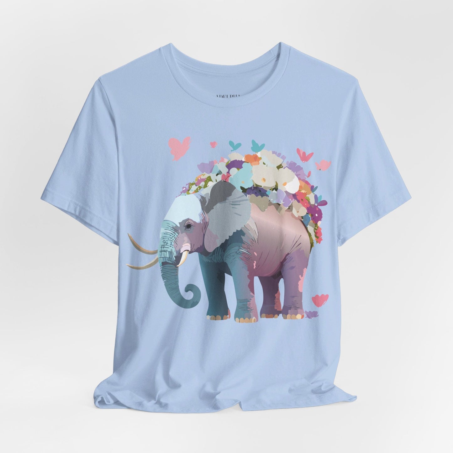 Elephant Graphic T Shirt Unisex Vintage Inspired Artwork By Adelpha Short Sleeve Tee