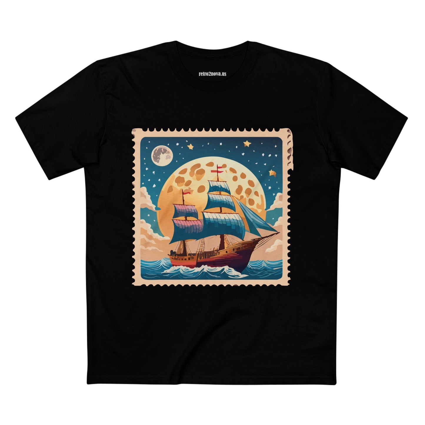 Stamp Shirt Postage Stamp Tee Unisex Premium Cotton with Original Art Design Retro2Nova