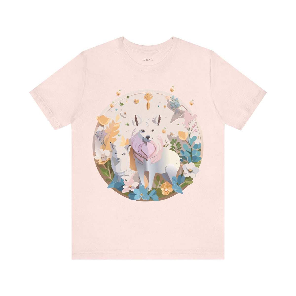 Medallion Graphic Unisex Cotton Bella+Canvas Tee with Art Design d56