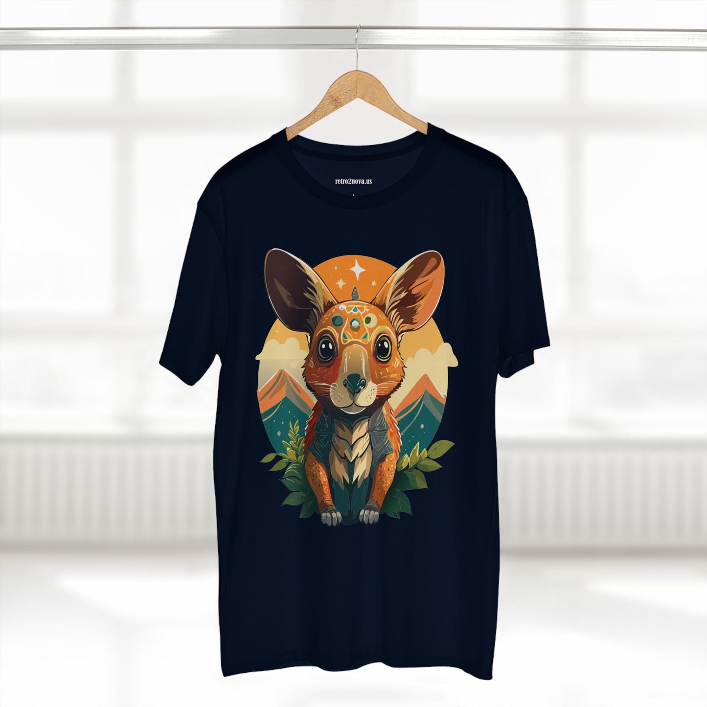 Rabbit Animals Shirt Unisex Premium Cotton Tee With Original Art Design From Retro2Nova Collection Premium Art Apparel