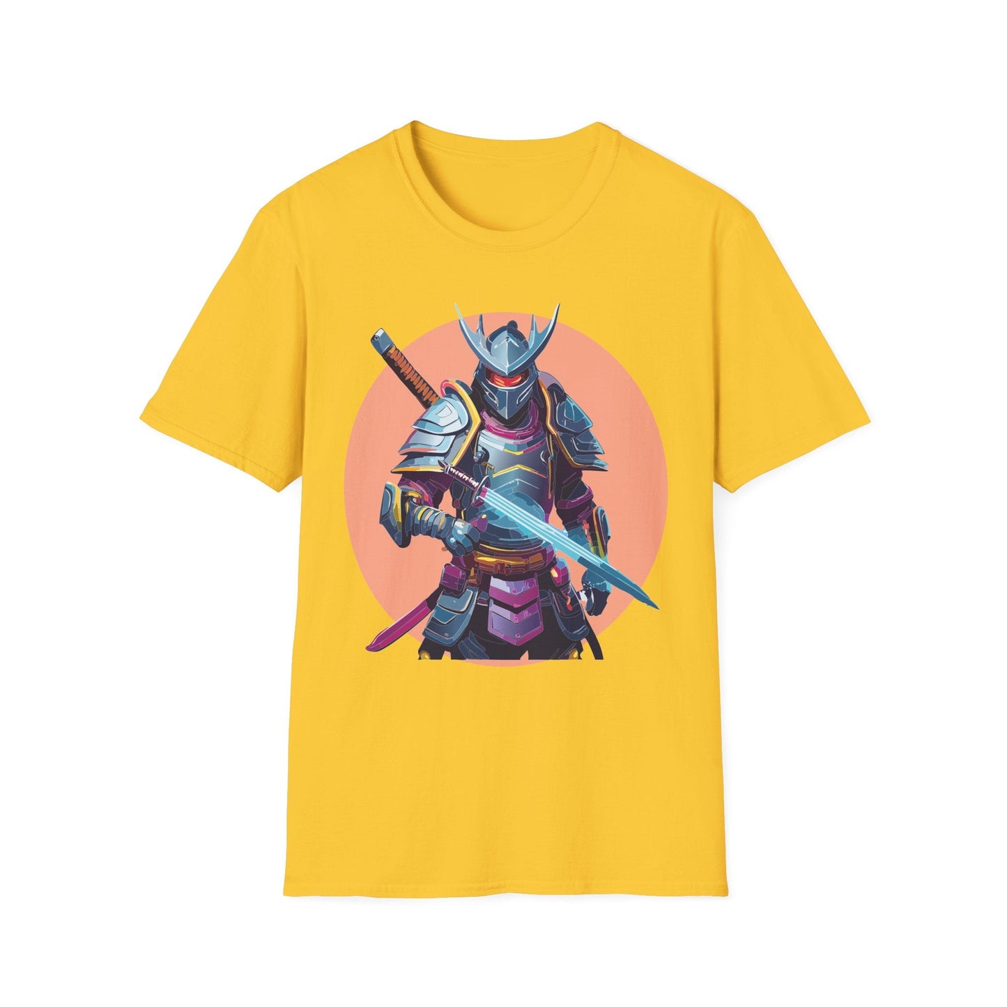 Samurai Shirt Unisex Tee Gildan Softstyle 64000 One Hundred Percent Ring Spun Cotton Comfort