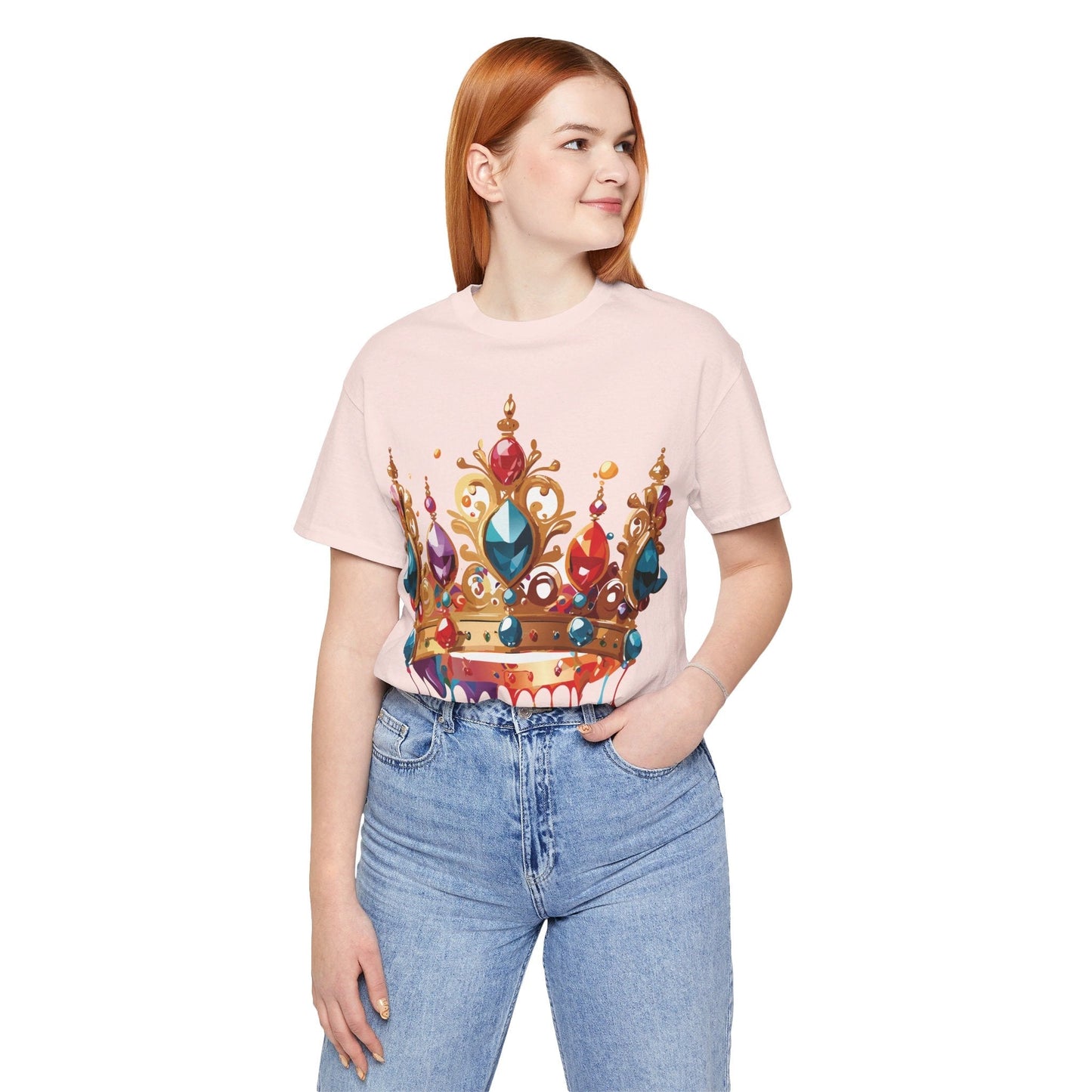 Adelpha Vintage Inspired Graphic Tee Crown Shirt Unisex Short Sleeve Art Design Edition