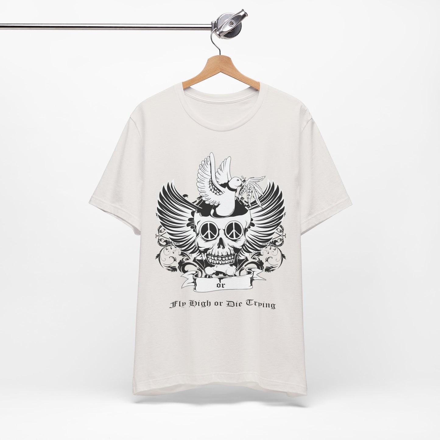Bird Skull Graphic Design Tee, Skull Shirt, Vintage Tees, Art Design T-Shirt, Vintage Graphic Tee, Art Shirts with Skulls