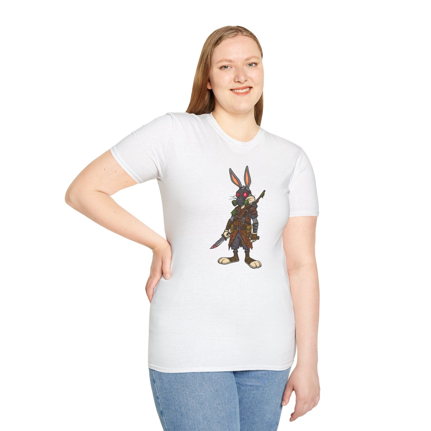 Bugs Bunny T Shirt Unisex Cartoon Tee 100 Percent Cotton Softstyle 64000 With Classic Animation Art