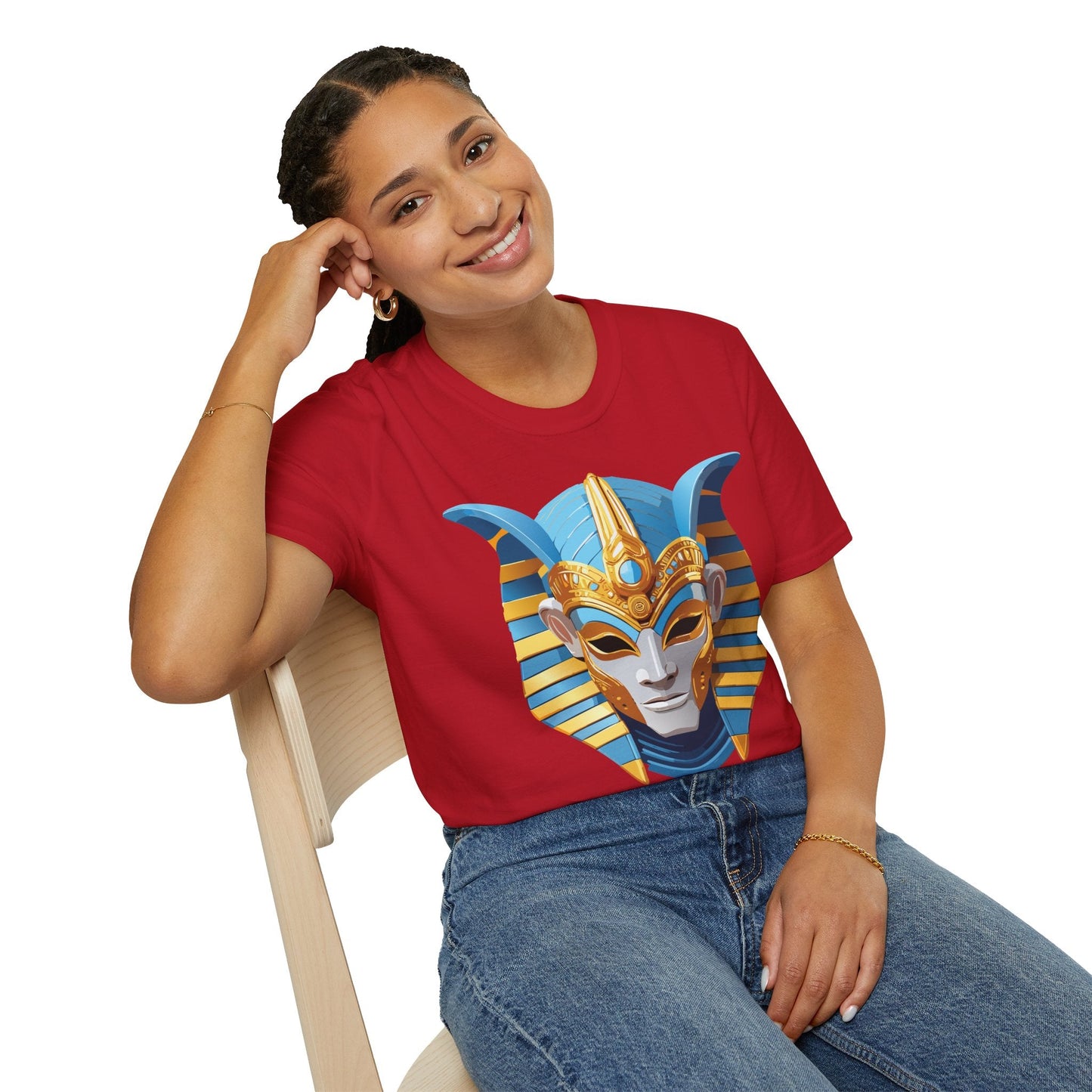 Mask Graphic Unisex Cotton Masquerade Design Artwork Tee 21