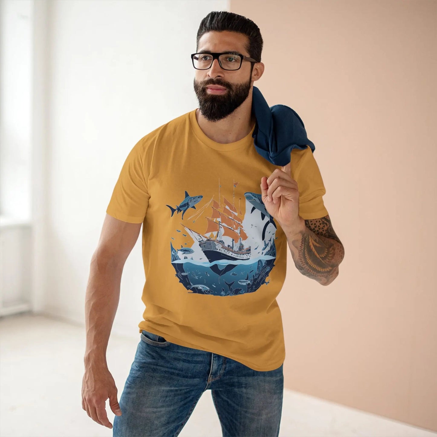 Ocean Coast Graphic Unisex 100 Cotton Staple Tee 33