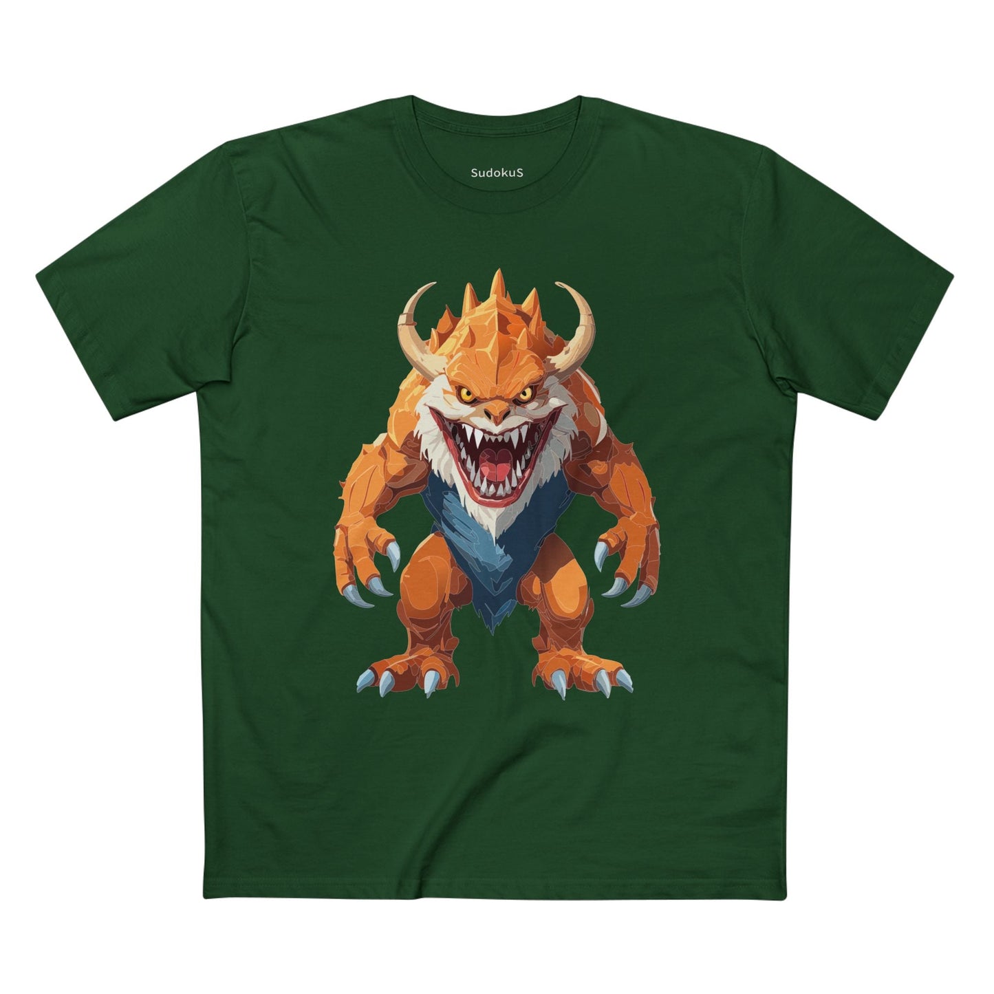 Cartoon Monsters Graphic Unisex 100 Cotton Staple Tee 28