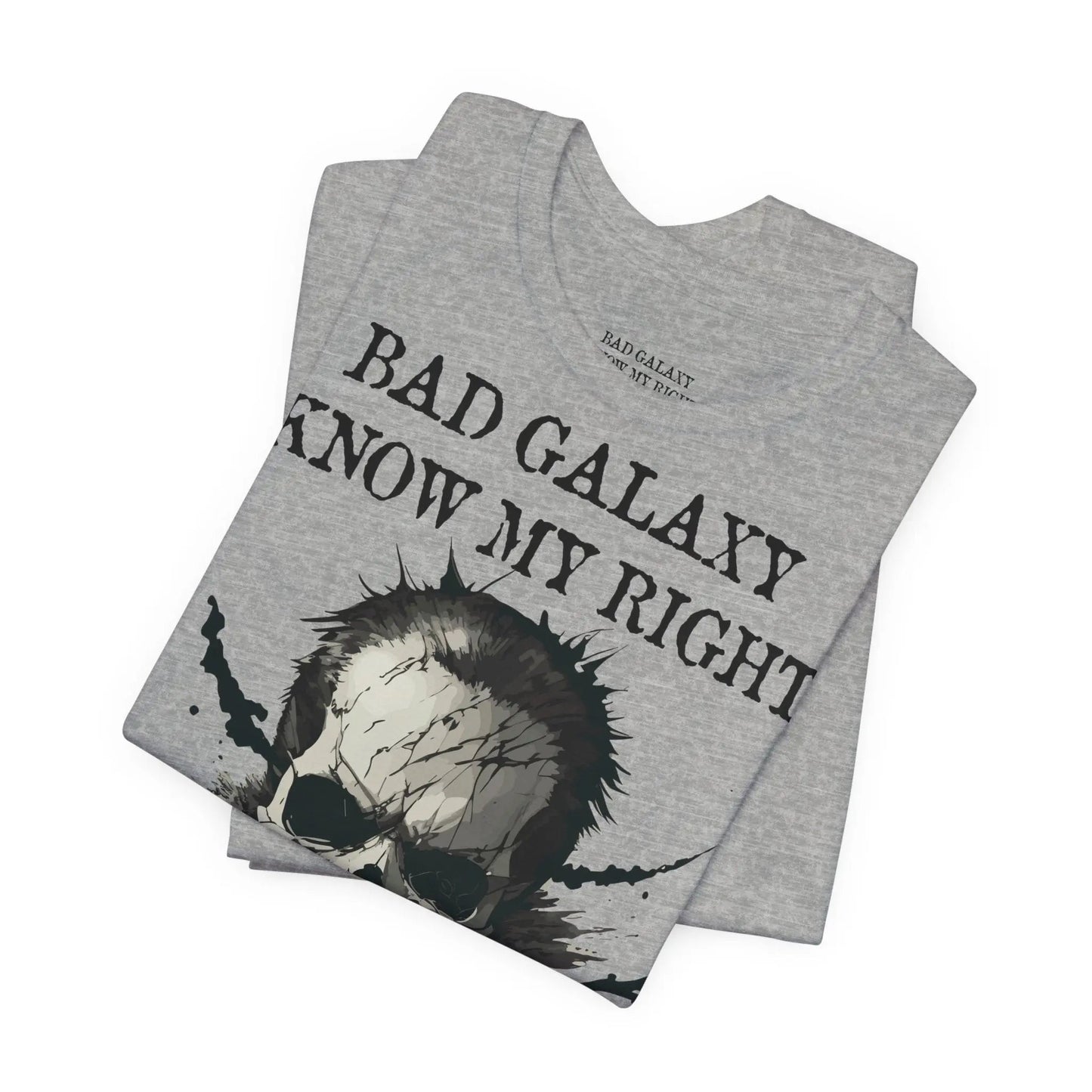 Skull T Shirt From Bad Galaxy Made To Order Cotton Tee With Eco Friendly Inks USA