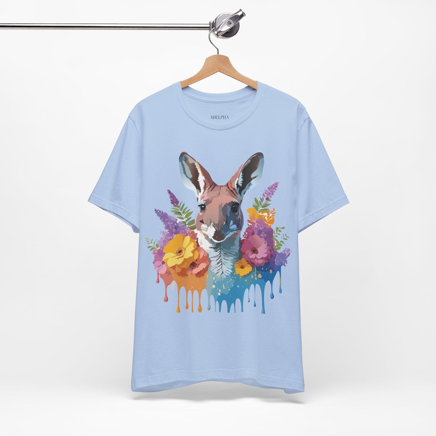 Kangaroo Graphic Unisex 100 Cotton Vintage Animal Artwork Tee 8
