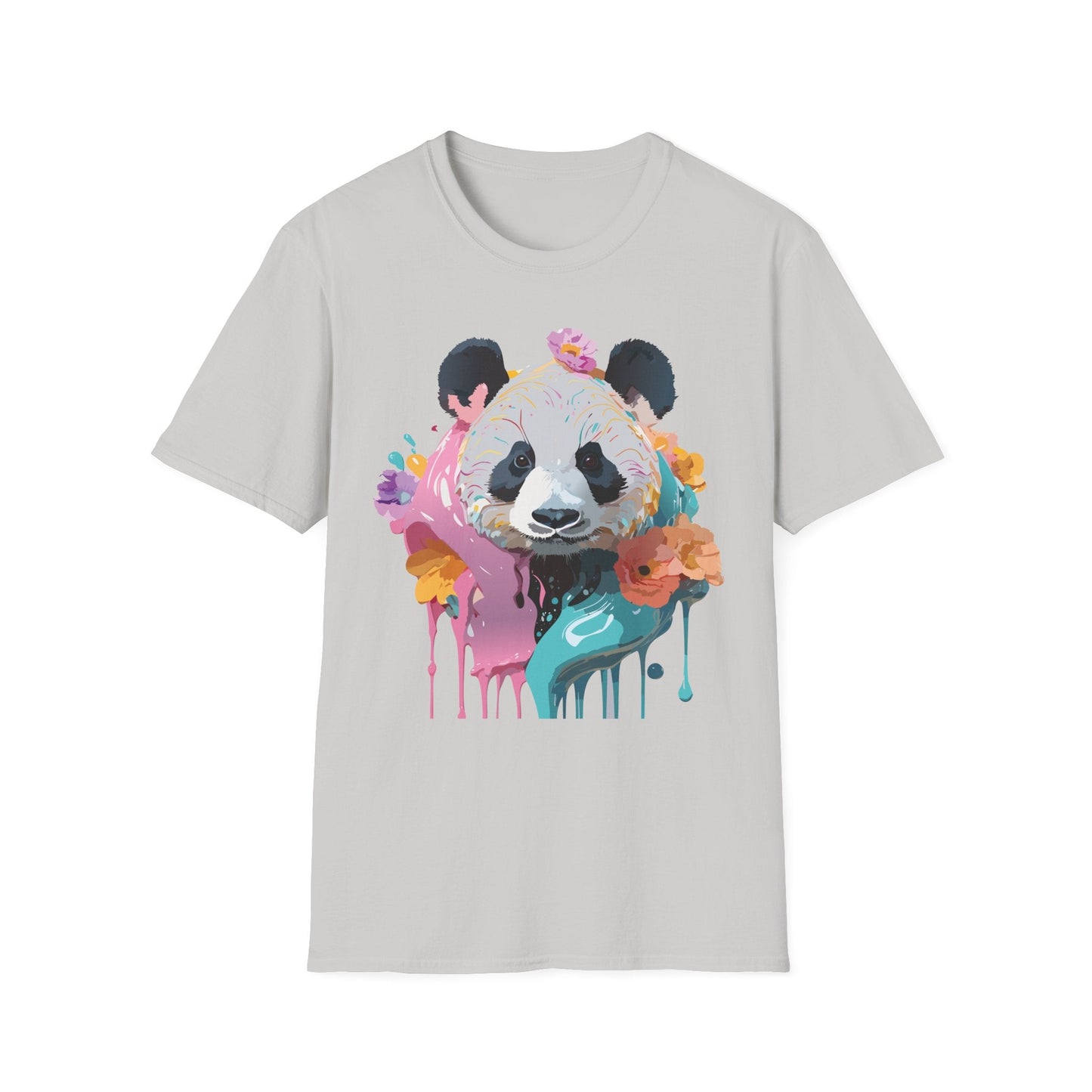Gildan Softstyle Panda Shirt Unisex T Shirt With Panda Animal Design 100 Percent Cotton Tee