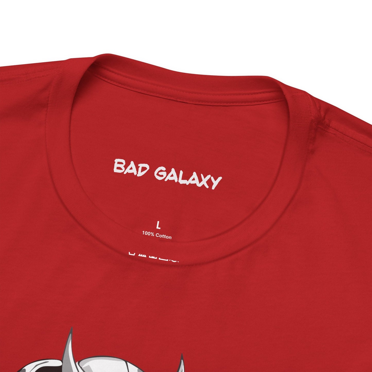Tee Shirt With Alien From Bad Galaxy 100 Percent Cotton Lightweight Made In USA Eco Friendly Inks