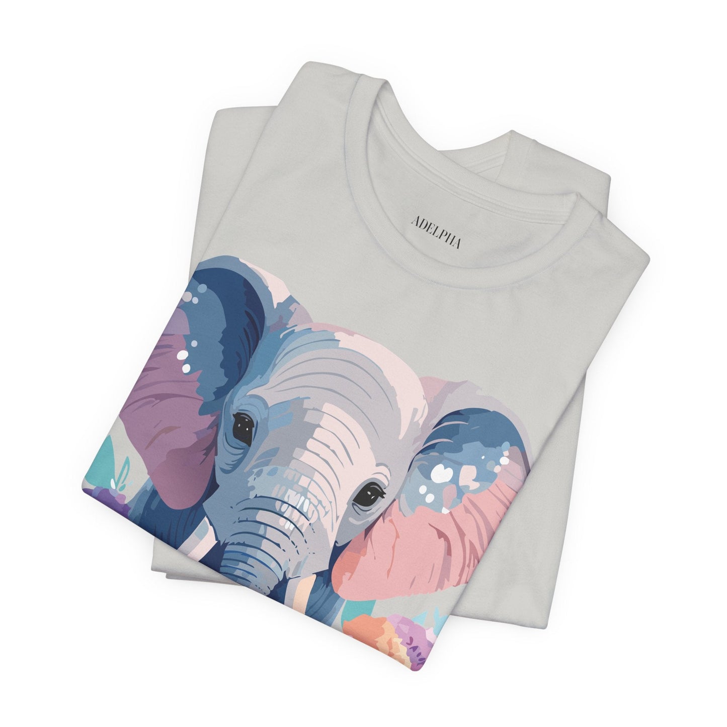 Elephant Graphic T Shirt Unisex Vintage Art Design Tee by Adelpha Short Sleeve Premium