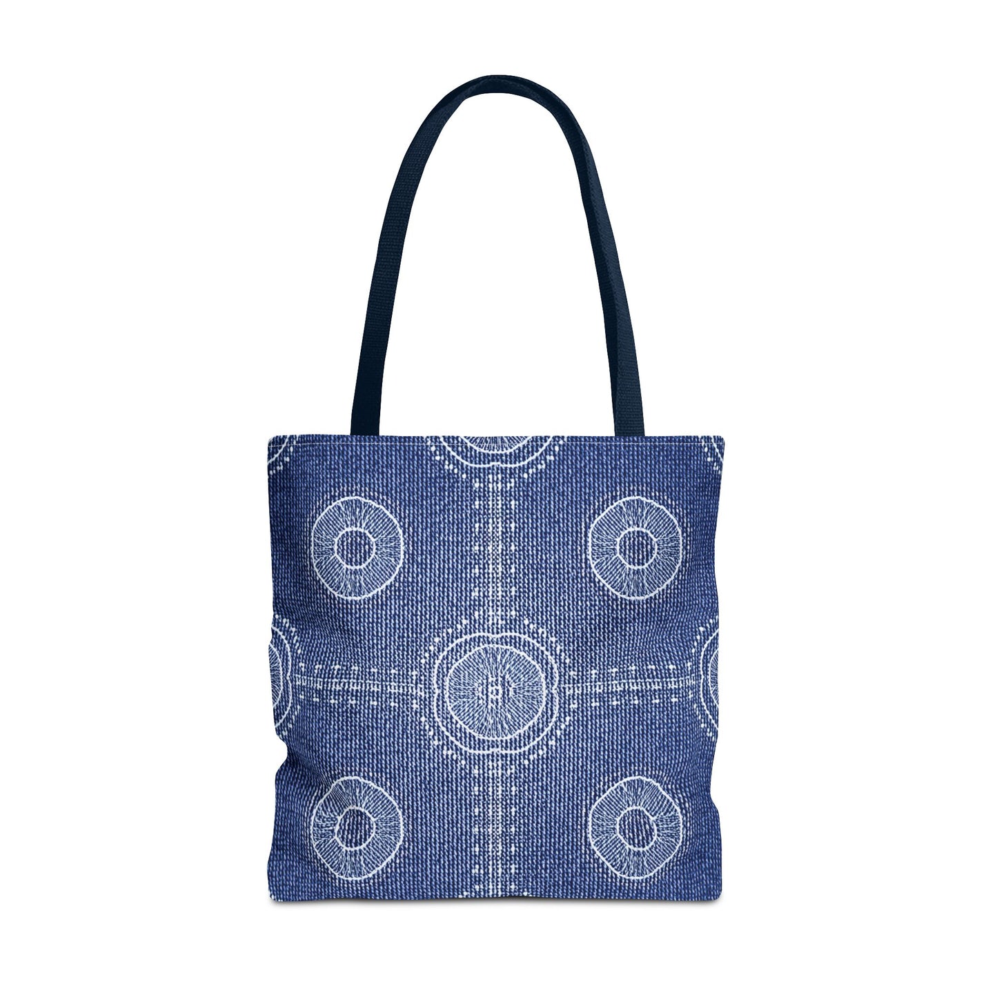 Denim Fabric Imitation Print Unisex Canvas Bag Poly Spun 3 Sizes Tote Bag 107