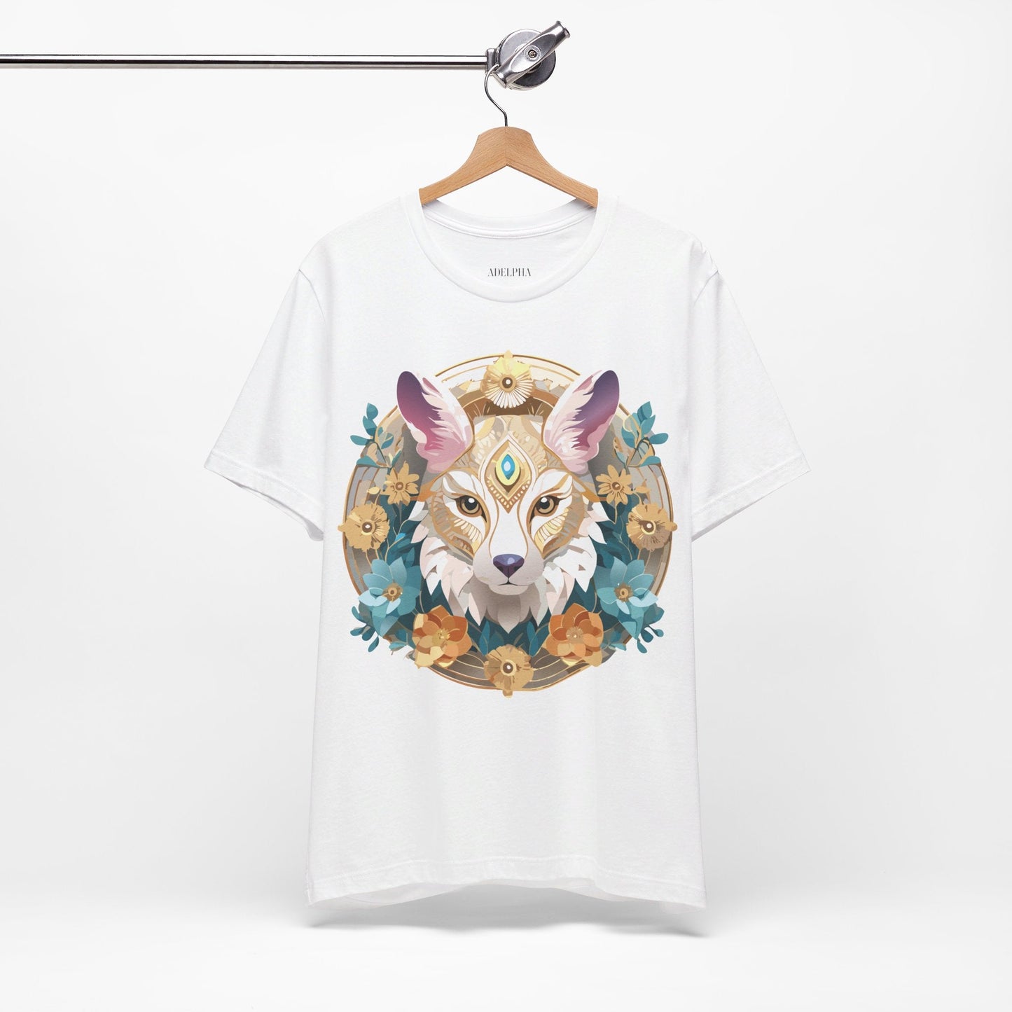 Medallion Graphic Unisex 100 Cotton Vintage Animal Medal Artwork Tee 84