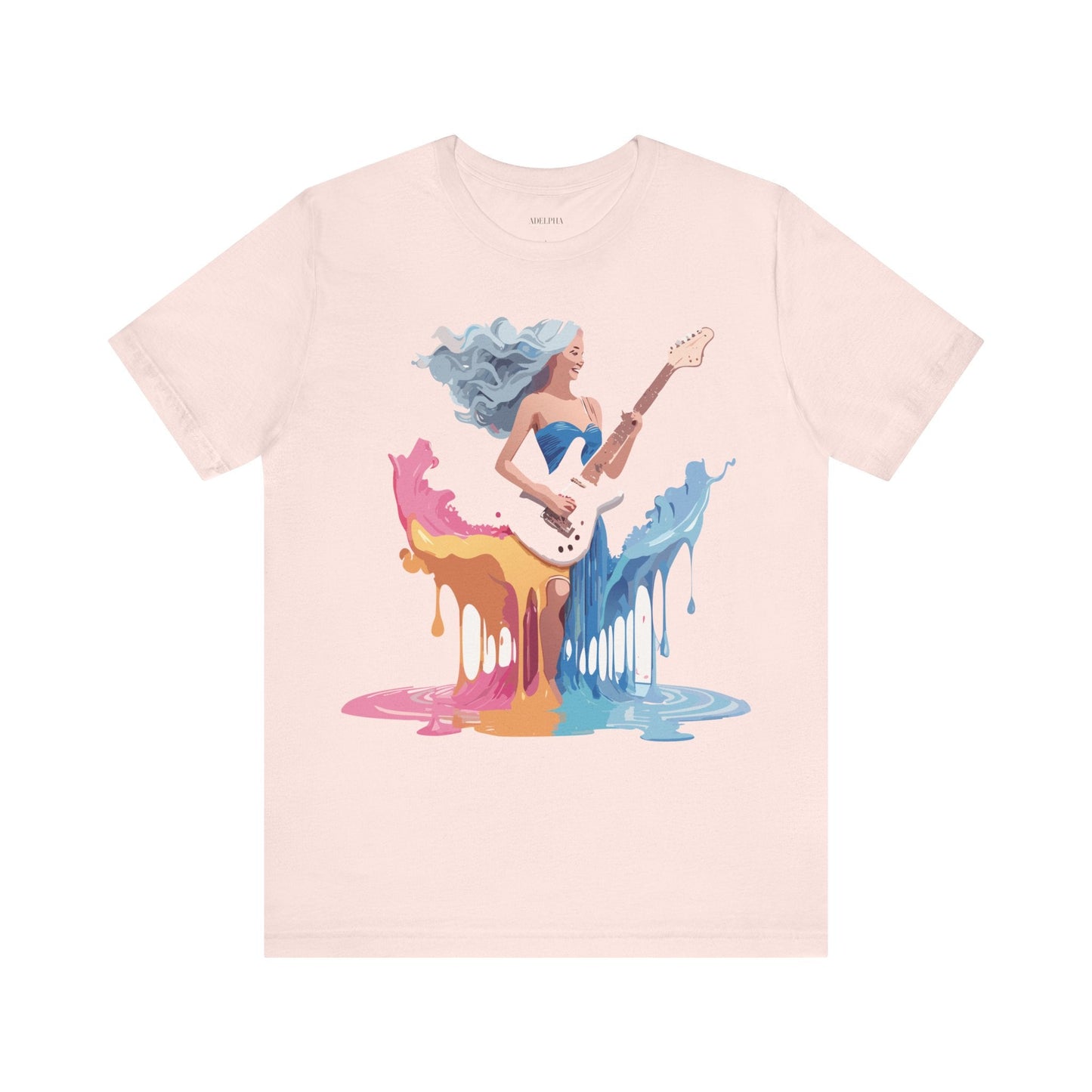 Music Graphic Tee Unisex Short Sleeve Shirt With Vintage Inspired Artwork From Adelpha