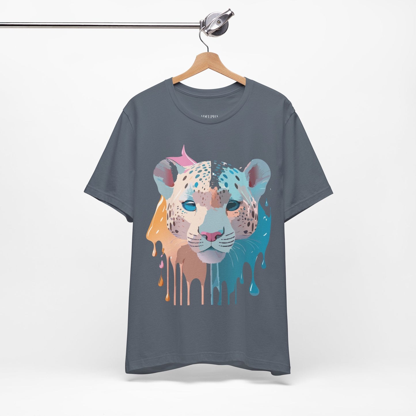Cheetah Graphic Unisex 100 Cotton Artwork Tee 5