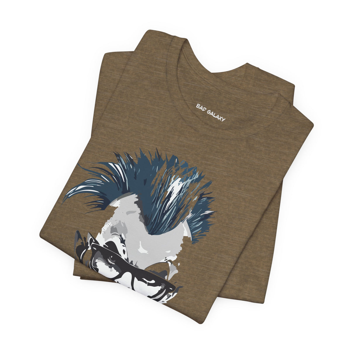 Punk Rock Graphic Unisex Cotton Bella+Canvas Tee with Art Design b38