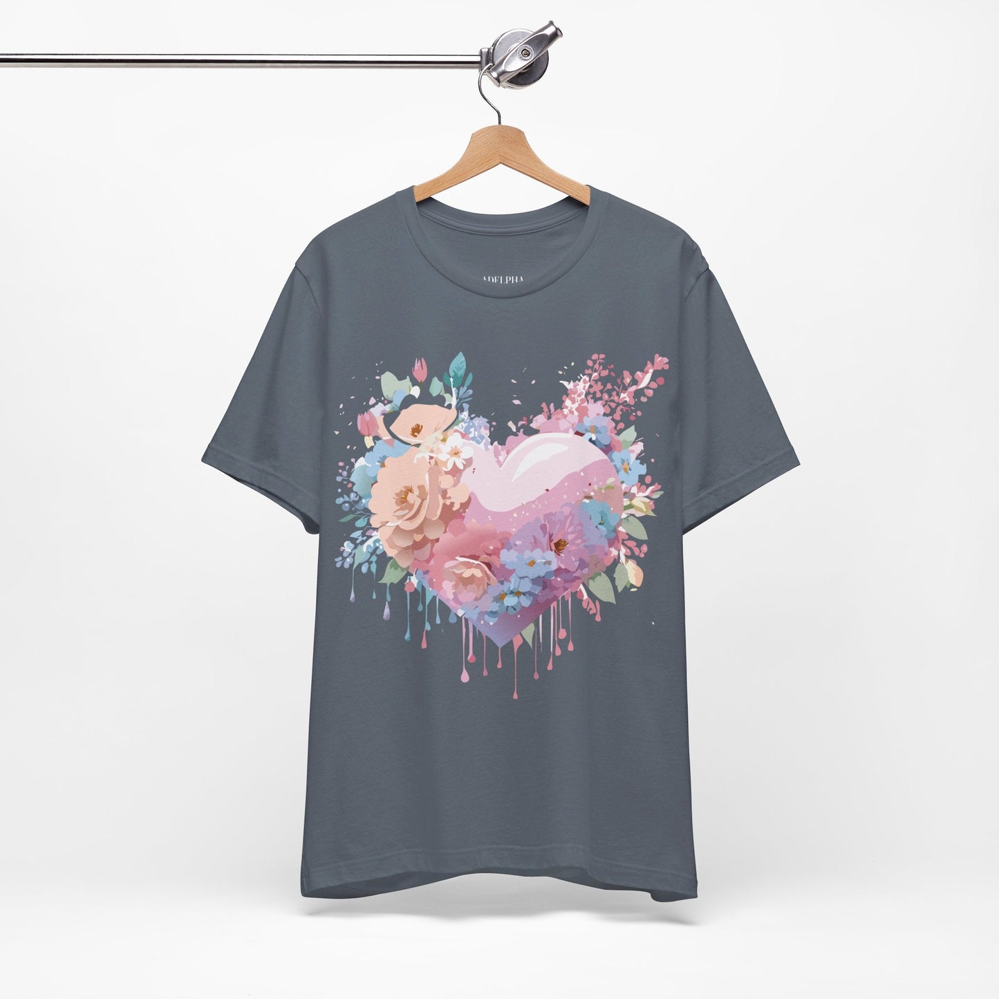 Adelpha Unisex Graphic Tee Valentine Shirts Vintage Inspired Artwork Short Sleeve Jersey