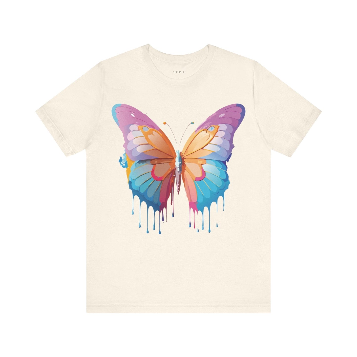 Butterfly Graphic Unisex 100 Cotton Lightweight Vintage Design Jersey Tee 91